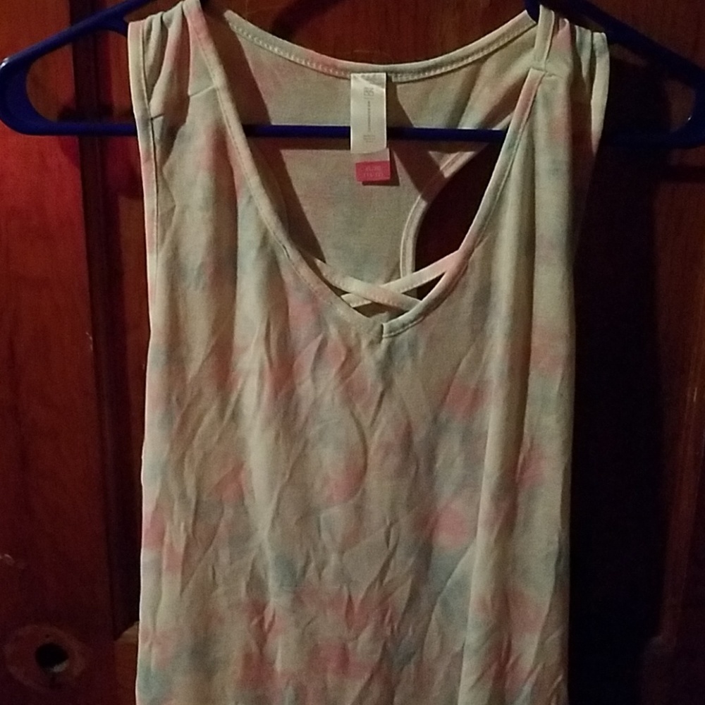 Tye-dye tank top.